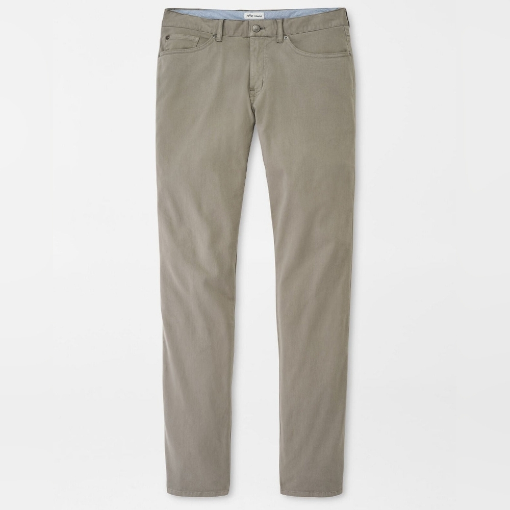 Peter Millar Men's Signature Sateen Five Pocket Pant - Size 35 - Gale Grey - NEW